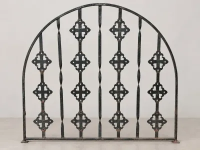 DECORATIVE WROUGHT IRON SCREEN