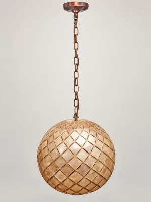 CAPIZ SHELL LIGHT FIXTURE