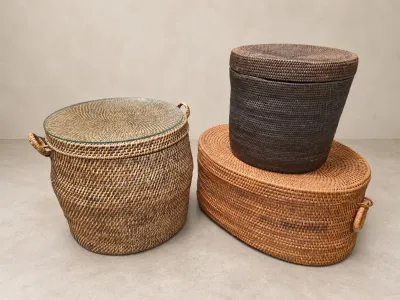 WOVEN STORAGE BASKETS