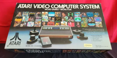 VINTAGE ATARI CX2600A VIDEO COMPUTER SYSTEM