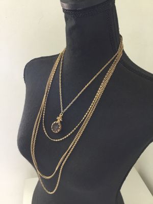 Vintage, goldtone statement, necklace