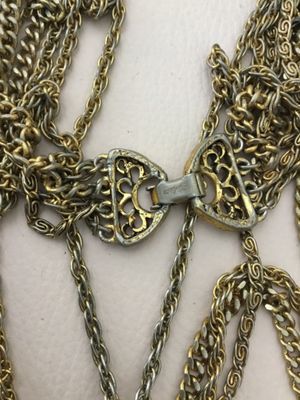 Vintage, goldtone statement, necklace