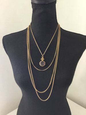 Vintage, goldtone statement, necklace