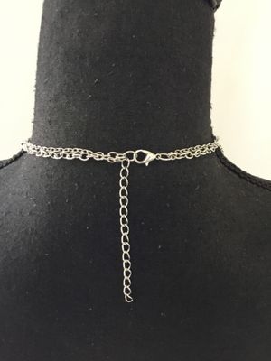 Beautiful, silver toned, gemstone statement, necklace