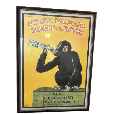 Framed Anisetta Evangelisti Poster by Carlo Biscaretti di Ruffia