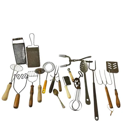 Vintage & Antique Kitchen Utensils Collection - 15 Pieces