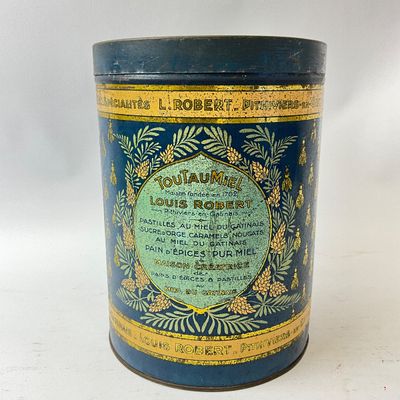 Antique French Louis Robert Pithiviers Honey Tin