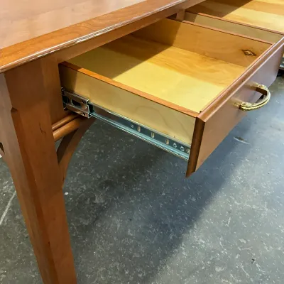 3617 Cherry Chippendale-Style 3-Drawer Writing Desk