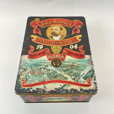 Vintage Jack Daniel's Tin with Haldeman-Julius Little Blue Books
