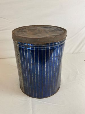 Vintage Blue Boy Fresh Frozen Fruits 30 lb Tin Can