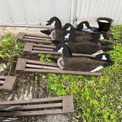 Vintage Canada Goose Silhouette Folding Field Decoys