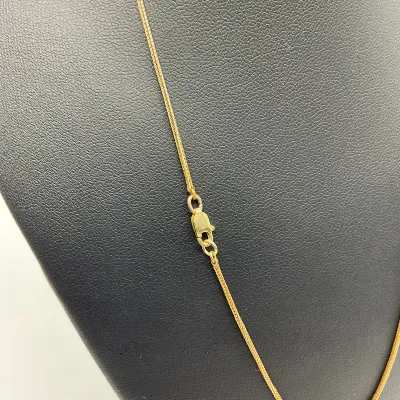 3007 14K Yellow Gold 16" Wheat Chain Necklace – 2.7g