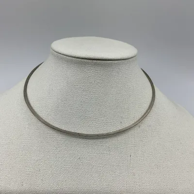 3038 Sterling Silver 16" Collar Choker Necklace – 14.7 Grams