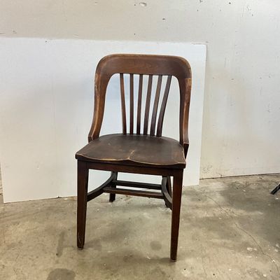 3680 Vintage Milwaukee Chair Co. Wooden Office Desk Chair