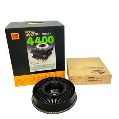Vintage Kodak Carousel 4400 Slide Projector with Rotary Trays