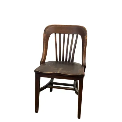3680 Vintage Milwaukee Chair Co. Wooden Office Desk Chair