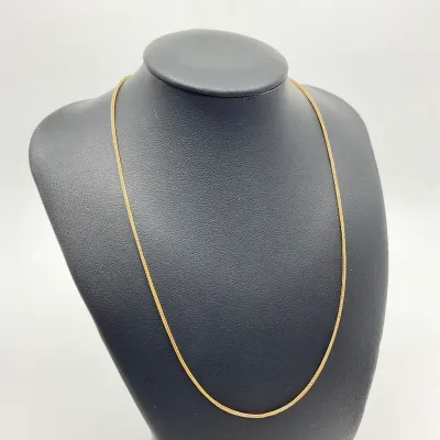 3007 14K Yellow Gold 16" Wheat Chain Necklace – 2.7g