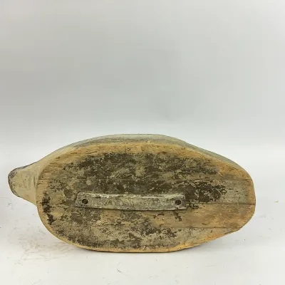 3654 Vintage Hand-Carved Canada Goose Decoy – Heavily Weathered