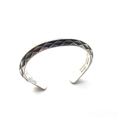 Michael L. Slim Navajo Sterling Silver Cuff Bracelet