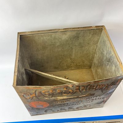 Antique Chase & Sanborn's Coffee Metal Bin