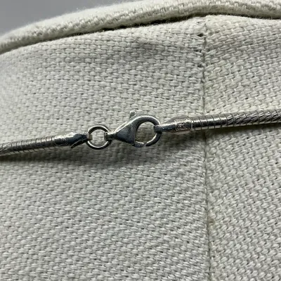 3037 Sterling Silver 16" Snake Chain Choker Necklace – 13.3 Grams