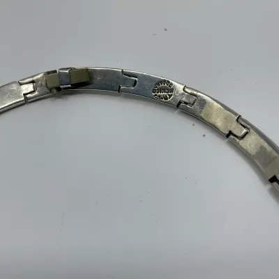 3039 Vintage Taxco Mexico Sterling Silver Articulated Link Collar Necklace – 85.6 Grams