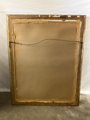 3715 Vintage Ornate Gilt Framed Wall Mirror