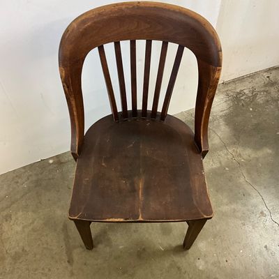 3680 Vintage Milwaukee Chair Co. Wooden Office Desk Chair