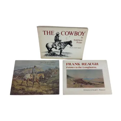 Vintage Western Art Books - Frank Reaugh, George Phippen & John Meigs