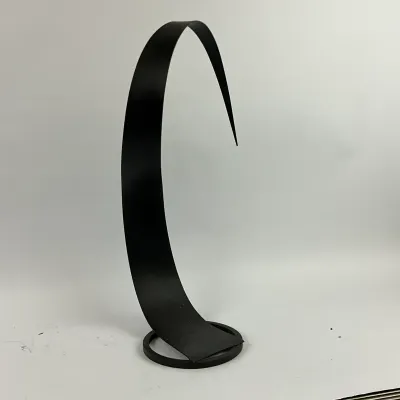 3637 Modern Abstract Black Metal Bird Sculpture