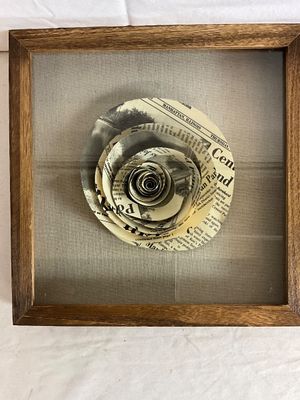 Set of 3 Framed Paper Flower Shadowbox Wall Art