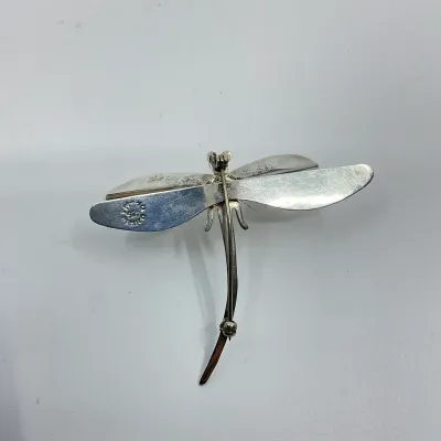 3022 Mexican Sterling Silver Dragonfly Brooch – 12.4g