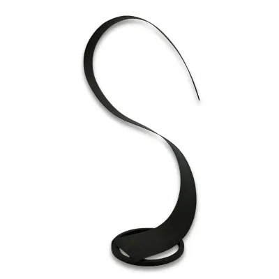 3637 Modern Abstract Black Metal Bird Sculpture