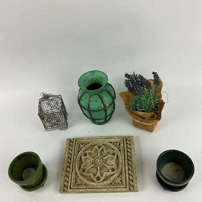 3619 Assorted Garden & Home Decor Accents - 8 Pieces