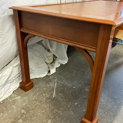 3617 Cherry Chippendale-Style 3-Drawer Writing Desk