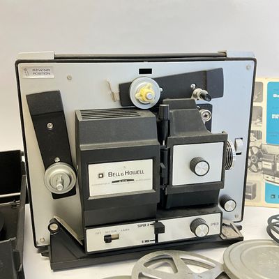 Vintage Bell & Howell Autoload Model 456 Movie Projector with Reels