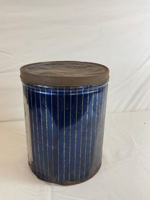 Vintage Blue Boy Fresh Frozen Fruits 30 lb Tin Can