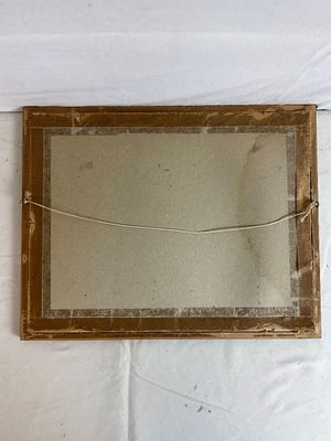 Framed Landscape Watercolor Painting Signed Olive E. Davison
