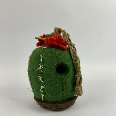 3636 Wild Woolies Handmade Felt Cactus Birdhouse – Fair Trade