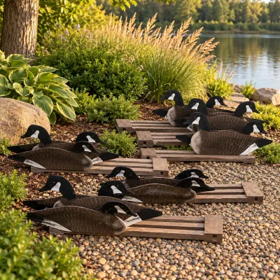 Vintage Canada Goose Silhouette Folding Field Decoys