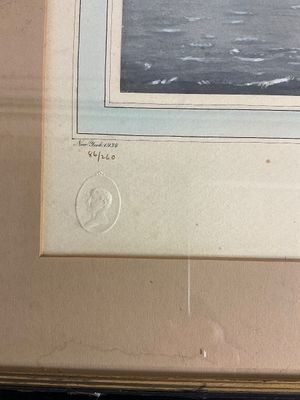 1934 Signed J.D. Knap Print "Nor' Easter Canada Geese" Limited Edition 86/260