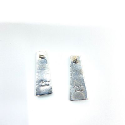 Jim Royer Sterling Silver Multi-Stone Inlay Post Earrings