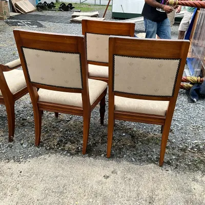 3618 Henredon 9-Piece Dining Set – Extension Table & 8 Upholstered Chairs