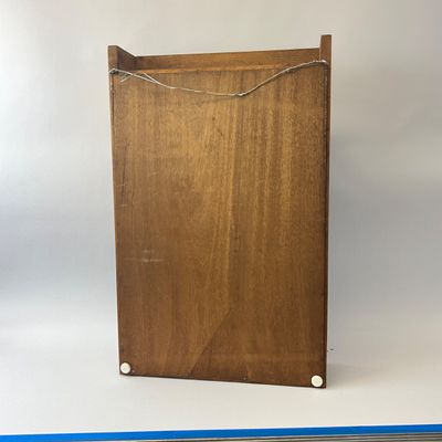 Vintage Wooden Mail Sorter Cubby Cabinet