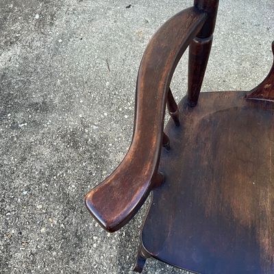 3698 Vintage Willson Chair Co. Wooden Rocking Chair