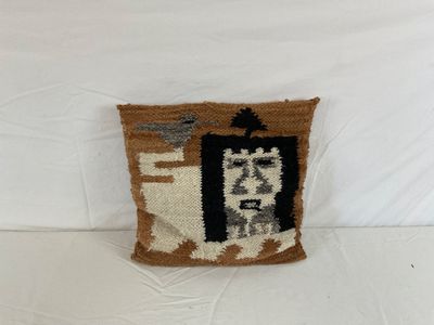 Vintage Handwoven Andean Wool Throw Pillows - Set of 3