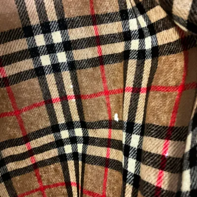 3644 Vintage Burberrys Nova Check Wool Cape / Poncho – Minor Moth Holes