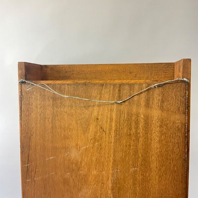 Vintage Wooden Mail Sorter Cubby Cabinet