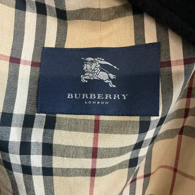 3645 Burberry London Black Longline Coat Liner