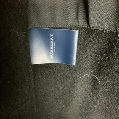3645 Burberry London Black Longline Coat Liner